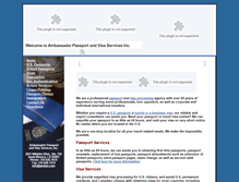 Tablet Screenshot of ambassadorpassportandvisa.com